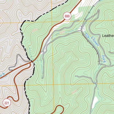 Leatherwood, KY FSTopo Preview 3