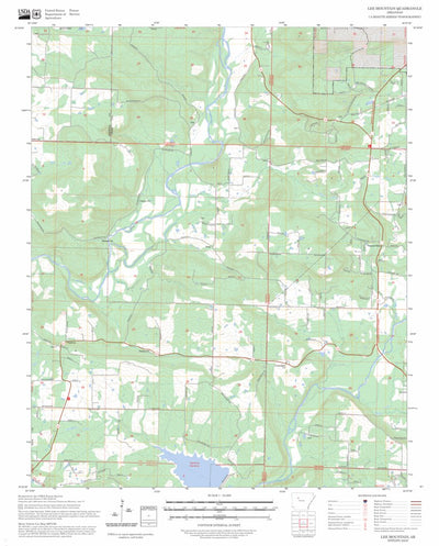Lee Mountain, AR FSTopo Preview 1