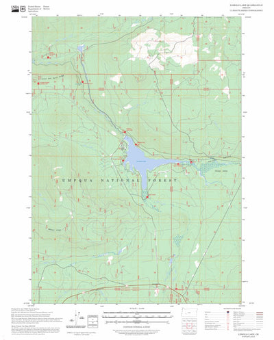 Lemolo Lake, OR FSTopo Preview 1