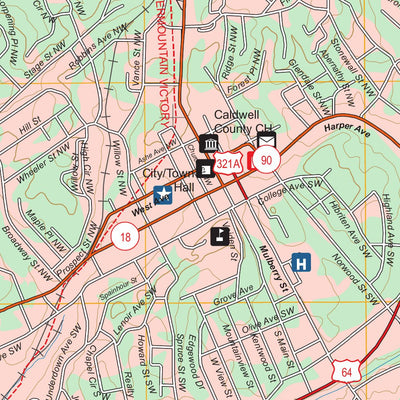 Lenoir, NC FSTopo Preview 3