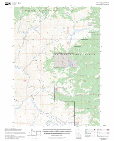 Lewis Creek, OR FSTopo Preview 1