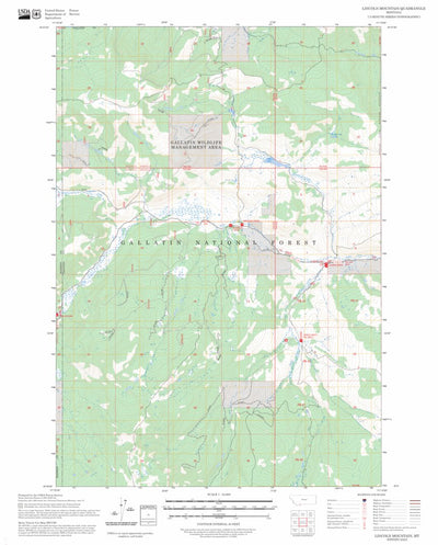 Lincoln Mountain, MT FSTopo Preview 1
