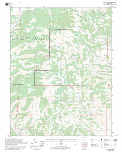 Lime Creek, CO FSTopo Preview 1