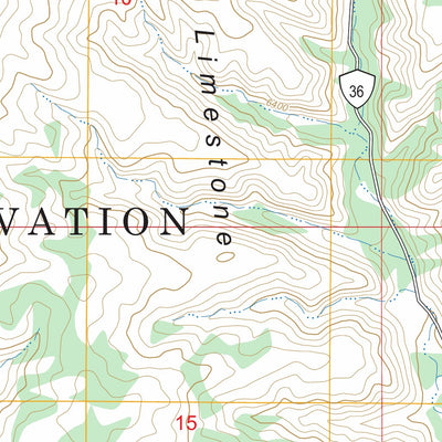 Limestone Canyon North, AZ FSTopo Preview 2