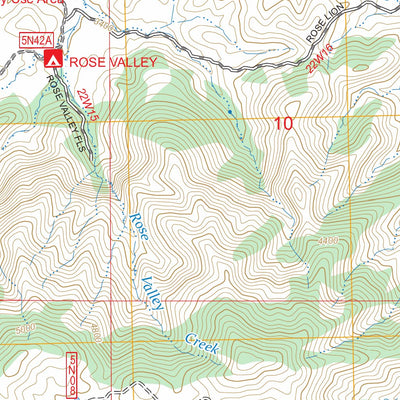 Lion Canyon, CA FSTopo Preview 3