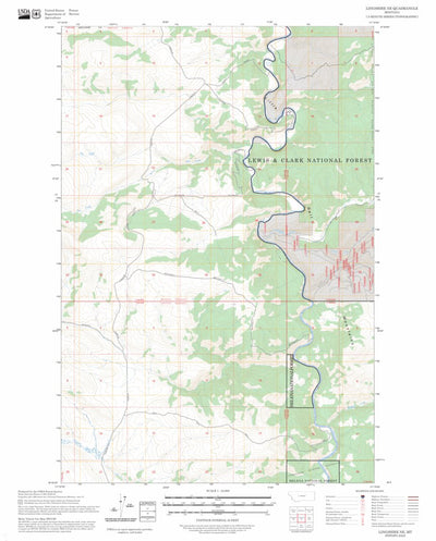 Lingshire NE, MT FSTopo Preview 1