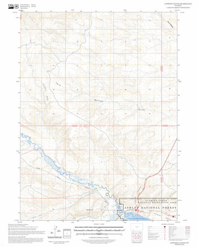 Linwood Canyon, WY FSTopo Preview 1