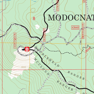 Little Glass Mountain, CA FSTopo Preview 3