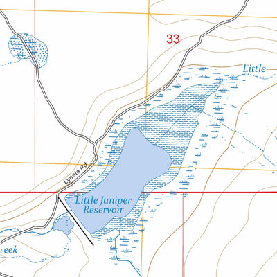 Little Juniper Reservoir, CA FSTopo Preview 3