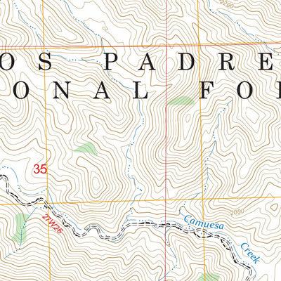 Little Pine Mountain, CA FSTopo Preview 2