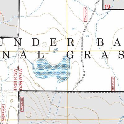 Little Thunder Reservoir, WY FSTopo Preview 2