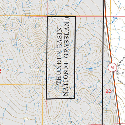 Little Thunder Reservoir, WY FSTopo Preview 3