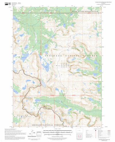 Lizard Head Peak, WY FSTopo Preview 1