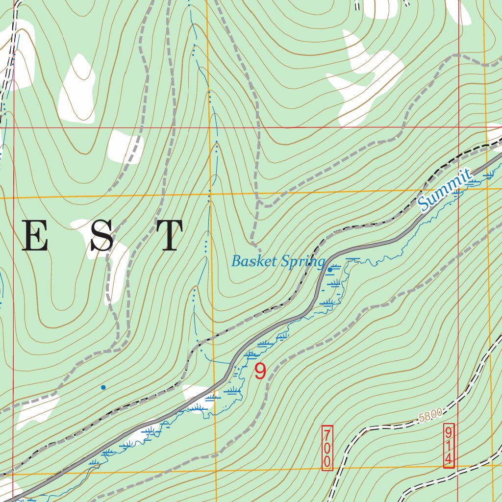 Logan Valley East, OR FSTopo Map by US Forest Service - Topo | Avenza Maps