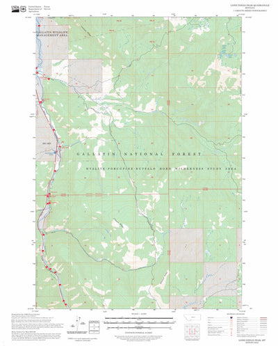 Lone Indian Peak, MT FSTopo Preview 1