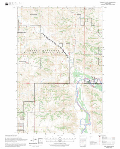Lone Butte NE, ND FSTopo Preview 1