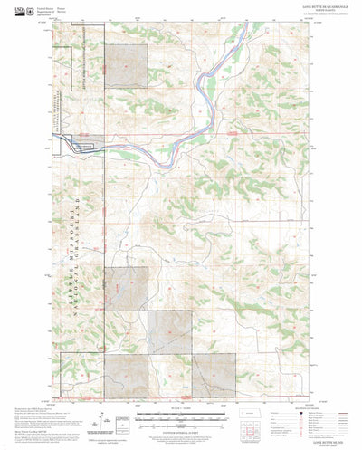 Lone Butte SE, ND FSTopo Preview 1
