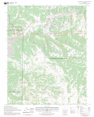 Lonetree Canyon, CO FSTopo Preview 1