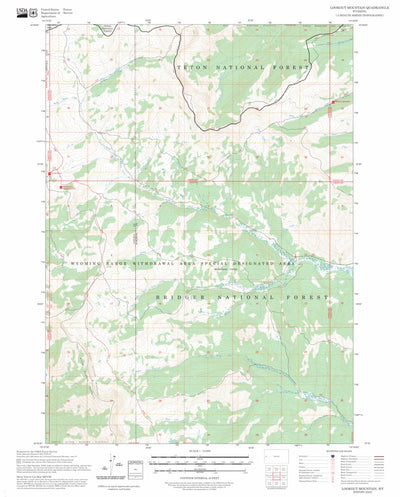 Lookout Mountain, WY FSTopo Preview 1