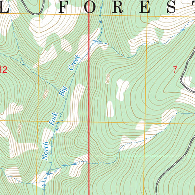 Lost Horse Mountain, MT FSTopo Preview 3