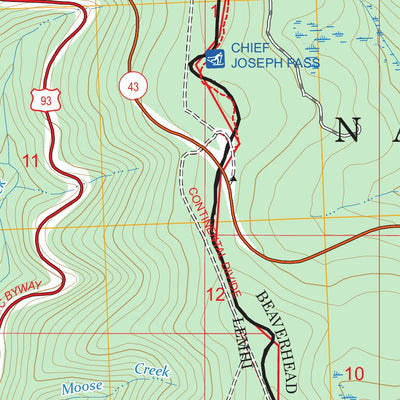 Lost Trail Pass, MT-ID FSTopo Preview 2