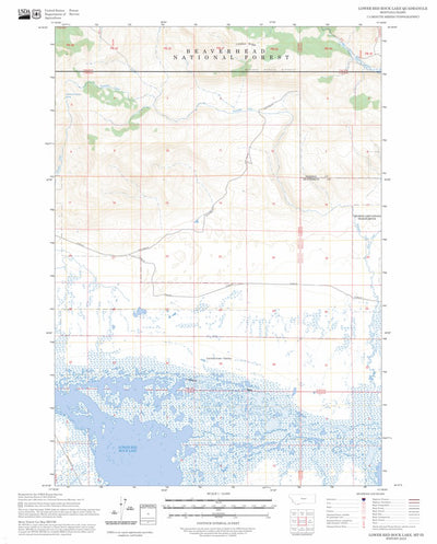 Lower Red Rock Lake, MT FSTopo Preview 1