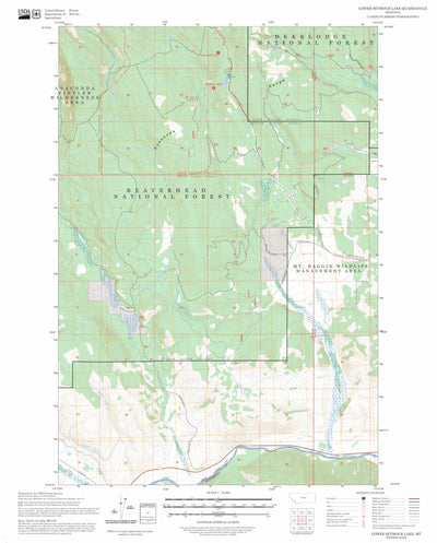 Lower Seymour Lake, MT FSTopo Preview 1