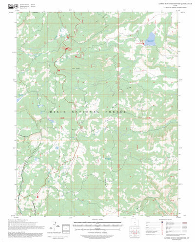 Lower Bowns Reservoir, UT FSTopo Preview 1