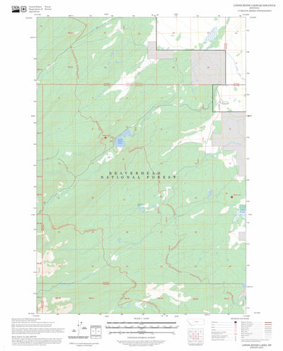 Lower Miner Lakes, MT FSTopo Preview 1