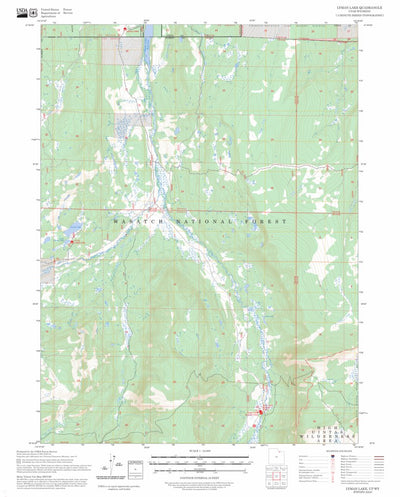 Lyman Lake, UT-WY FSTopo Preview 1