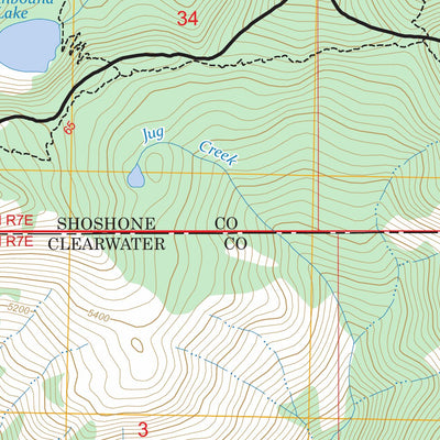 Mallard Peak, ID FSTopo Preview 2
