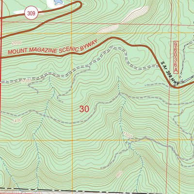 Magazine Mountain NE, AR FSTopo Preview 3