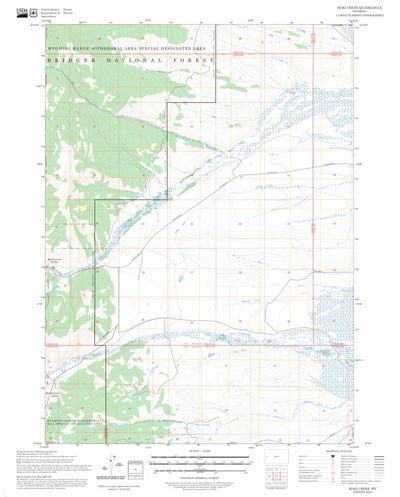 Maki Creek, WY FSTopo Preview 1
