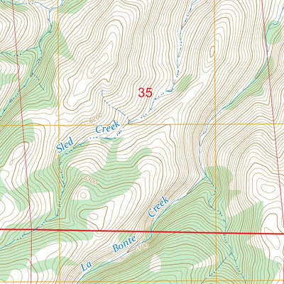 Maneater Creek, WY FSTopo Preview 3