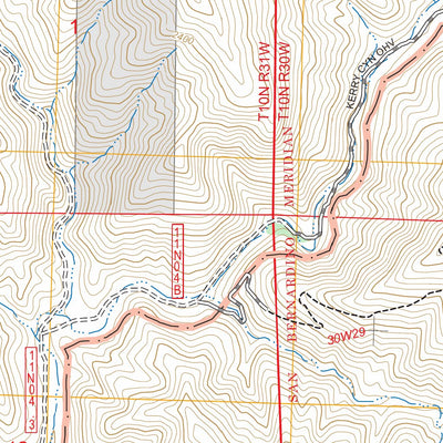 Manzanita Mountain, CA FSTopo Preview 3