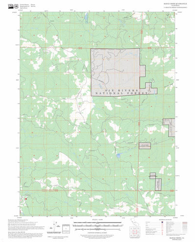 Maple Creek, CA FSTopo Preview 1