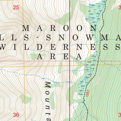 Maroon Bells, CO FSTopo Preview 2