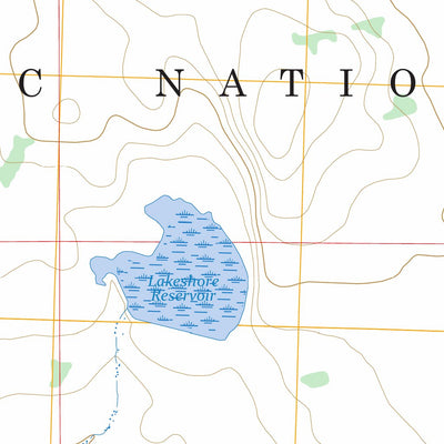 McGinty Reservoir, CA FSTopo Preview 2