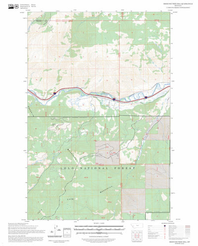 Medicine Tree Hill, MT FSTopo Preview 1