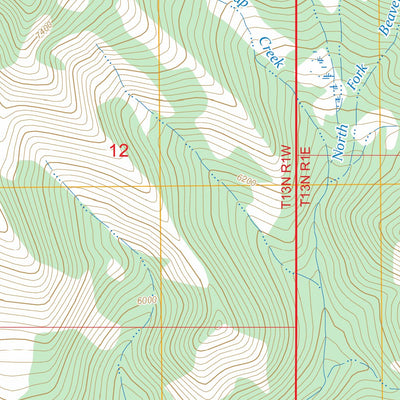 Middle Creek Lake, MT FSTopo Preview 3