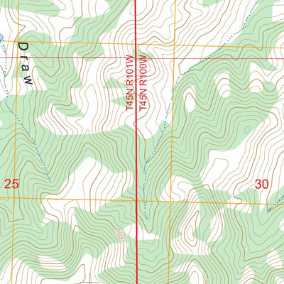 Milk Creek, WY FSTopo Preview 3