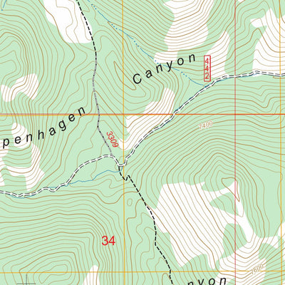 Midnight Mountain, ID FSTopo Preview 3