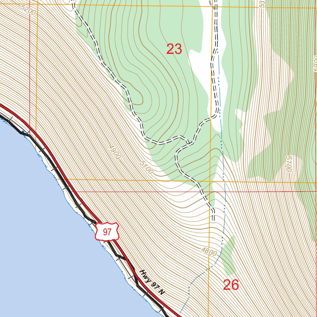 Modoc Point, OR FSTopo Map by US Forest Service - Topo | Avenza Maps