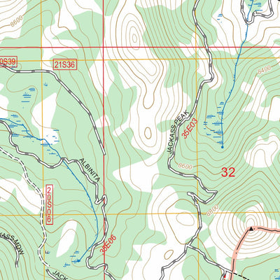 Monache Mountain, CA FSTopo Preview 3