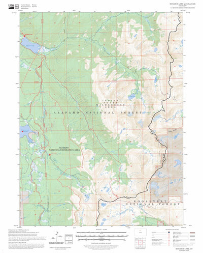 Monarch Lake, CO FSTopo Preview 1