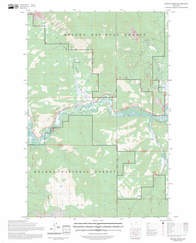 Moose Creek, MT FSTopo Preview 1