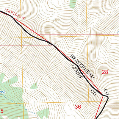 Morrison Lake, MT-ID FSTopo Preview 3