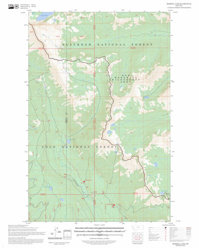 Morrell Lake, MT FSTopo Preview 1