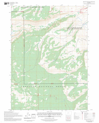 Mount Arter, WY FSTopo Preview 1