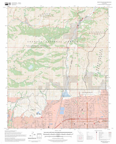 Mount Baldy, CA FSTopo Preview 1